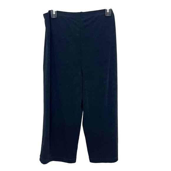 Chico's Travelers Black Wrinkle Resistant Pull On Pants Cropped Size 2, US 12/14 - Picture 2 of 6